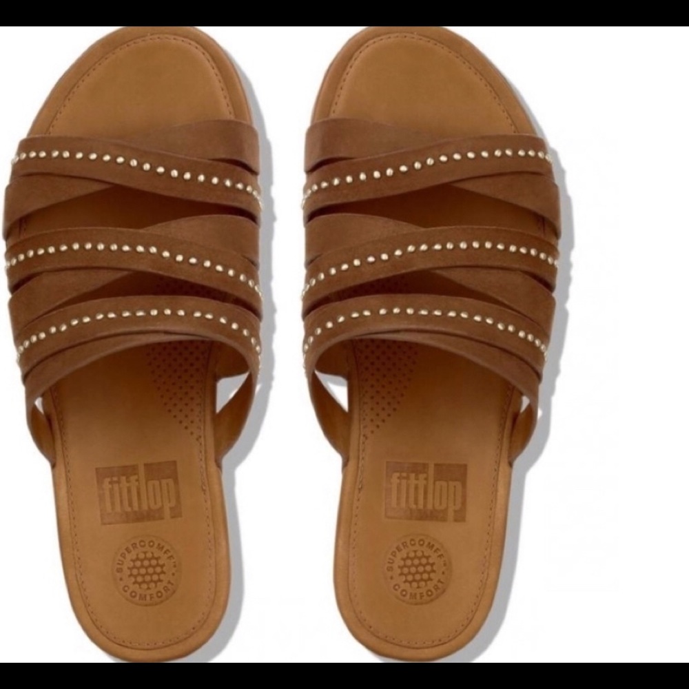Fitflop Lumy Leather-slides with studs
